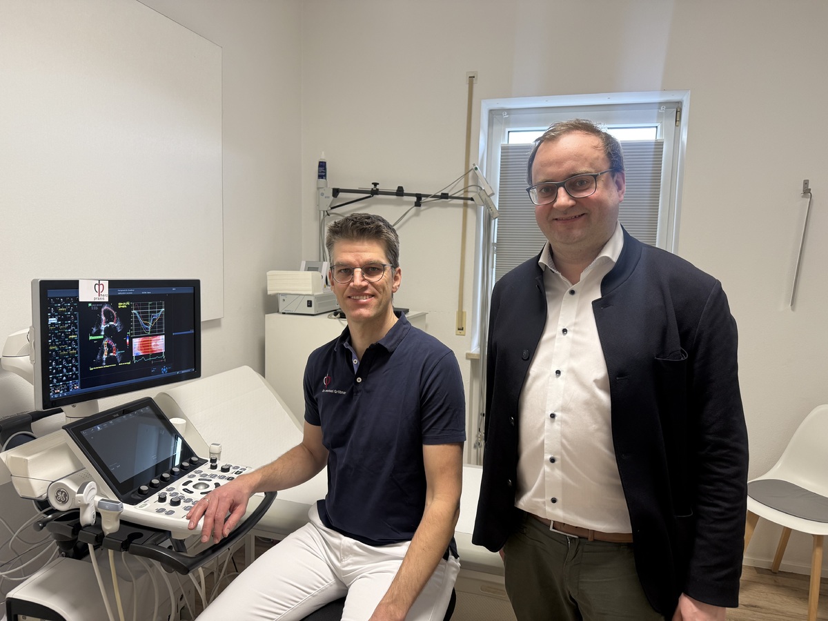 Foto (Laura Eigsperger). Dr. Michael Grbner und MdL Stefan Meyer